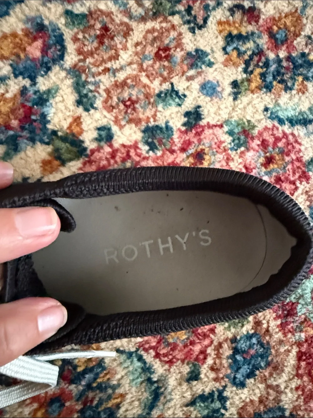 Rothy's Black Knit Women’s Sneakers with White Laces